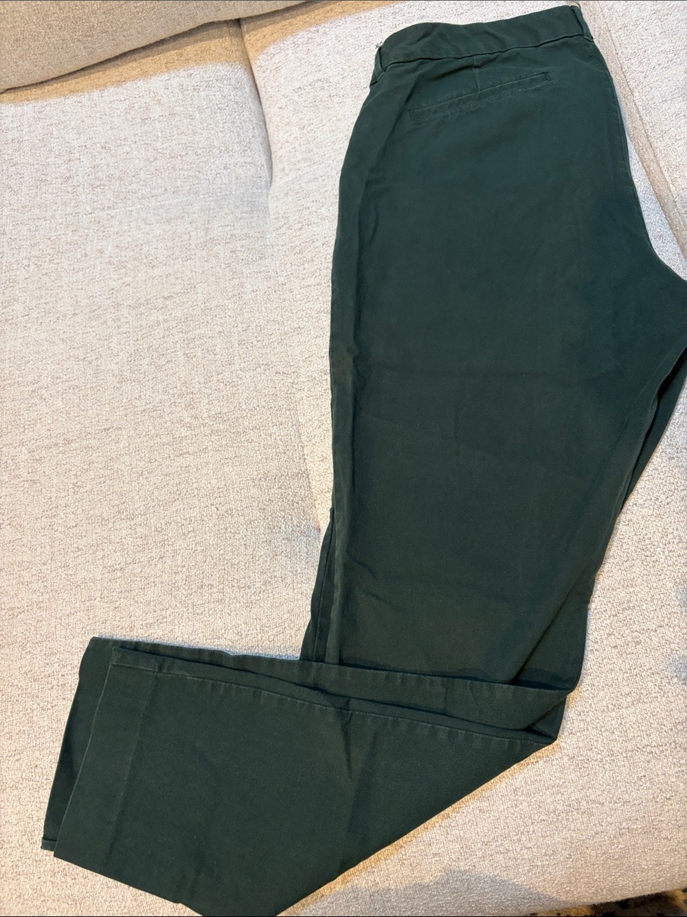 Men's Forest Green Chino Pants - Classic Straight